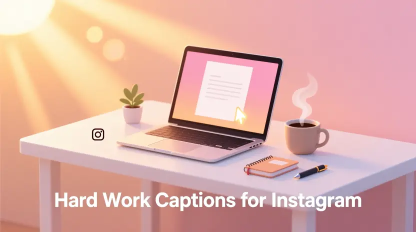 Hard Work Captions for Instagram