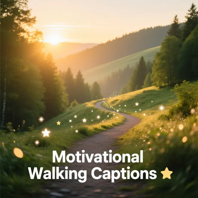 Motivational Walking Captions