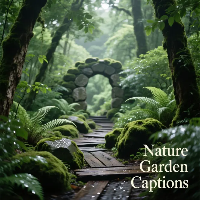Nature Garden Captions