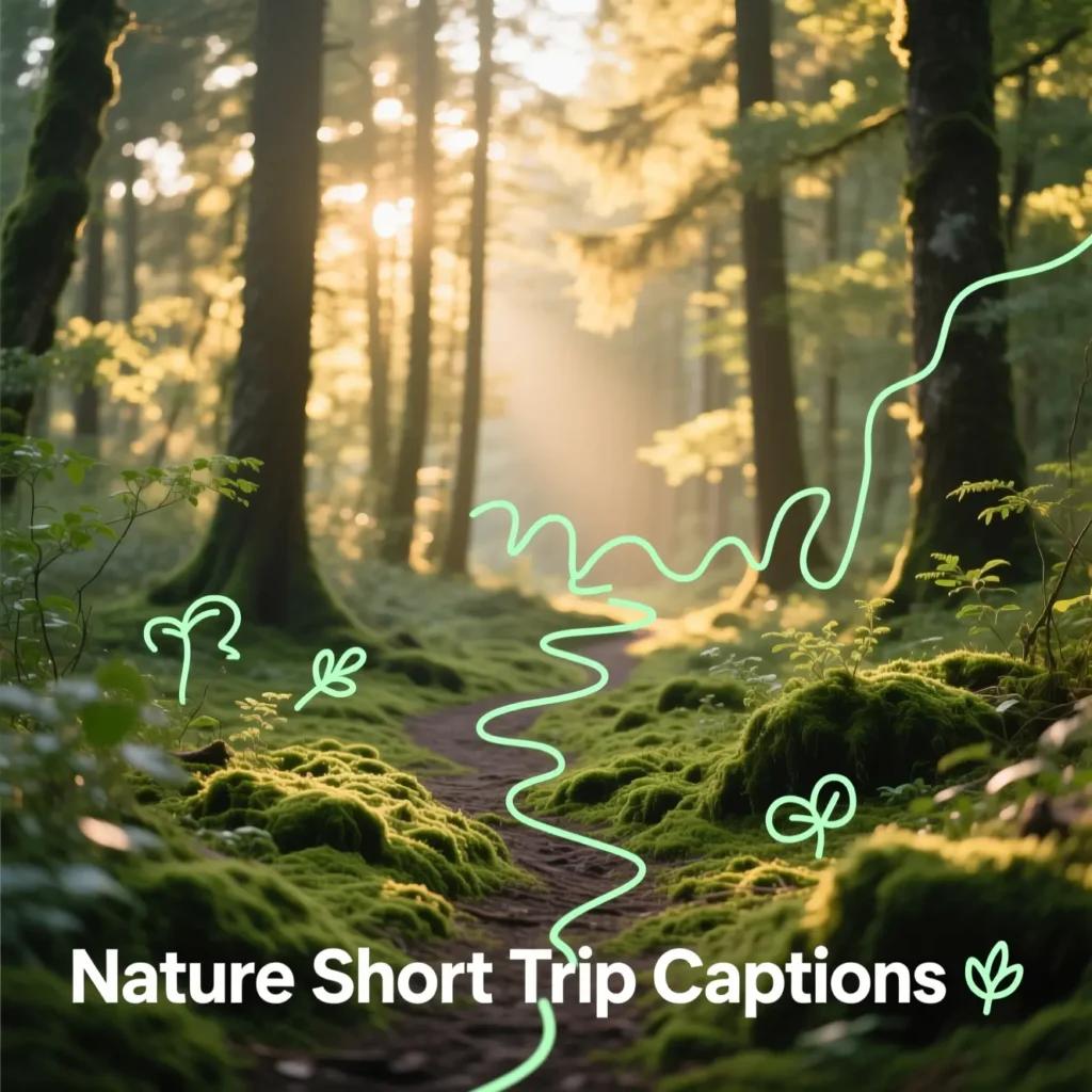 Nature Short Trip Captions