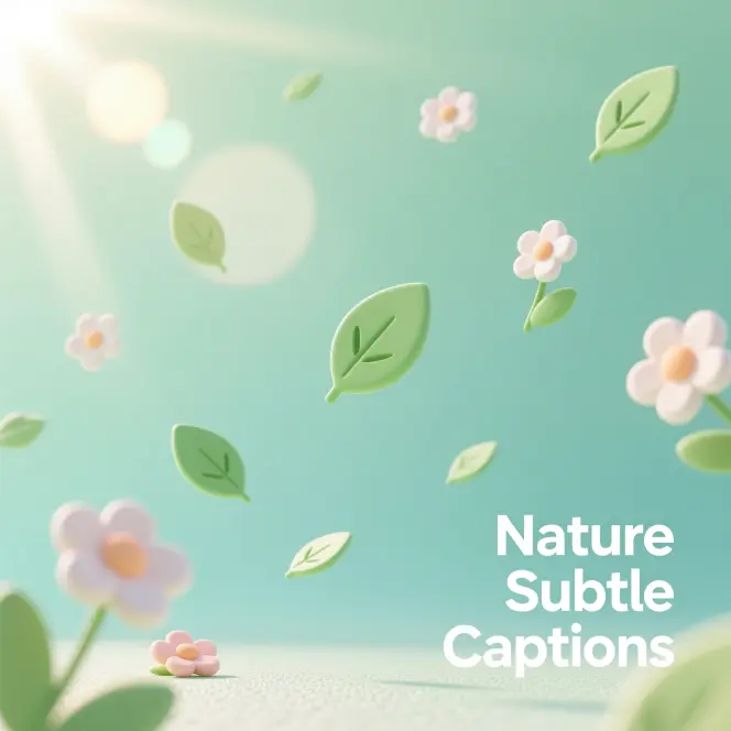 Nature Subtle CaptionsΒ