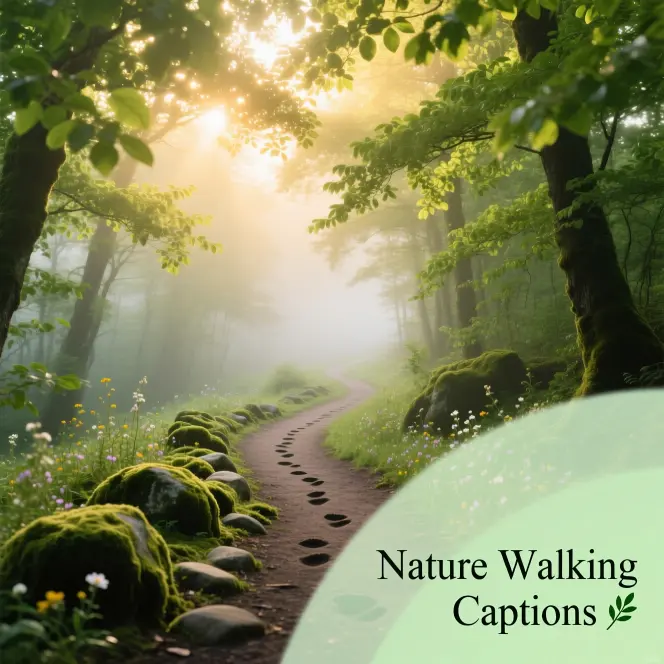 Nature Walking CaptionsΒ