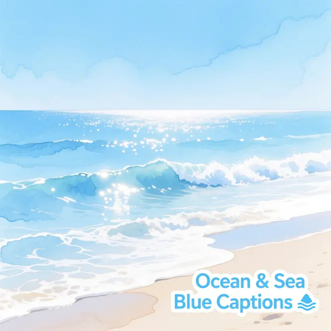 Ocean & Sea Blue Captions