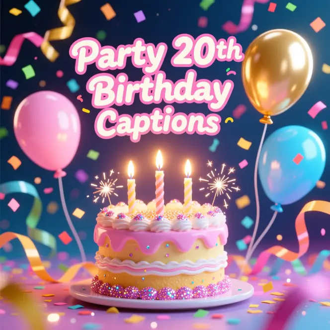 Party 20th Birthday CaptionsΒ