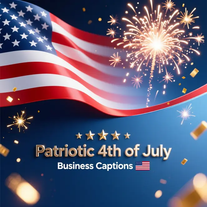  Patriotic 4th of July Business Captions 🇺🇸