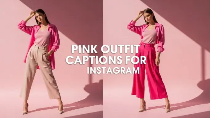 Pink Outfit Captions for Instagram