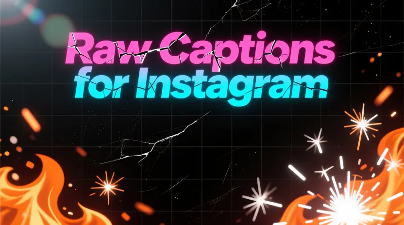 Raw Captions for Instagram