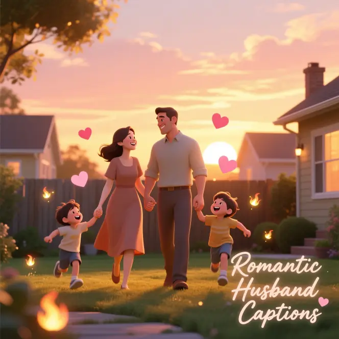 Romantic Husband Captions for Father’s Day 