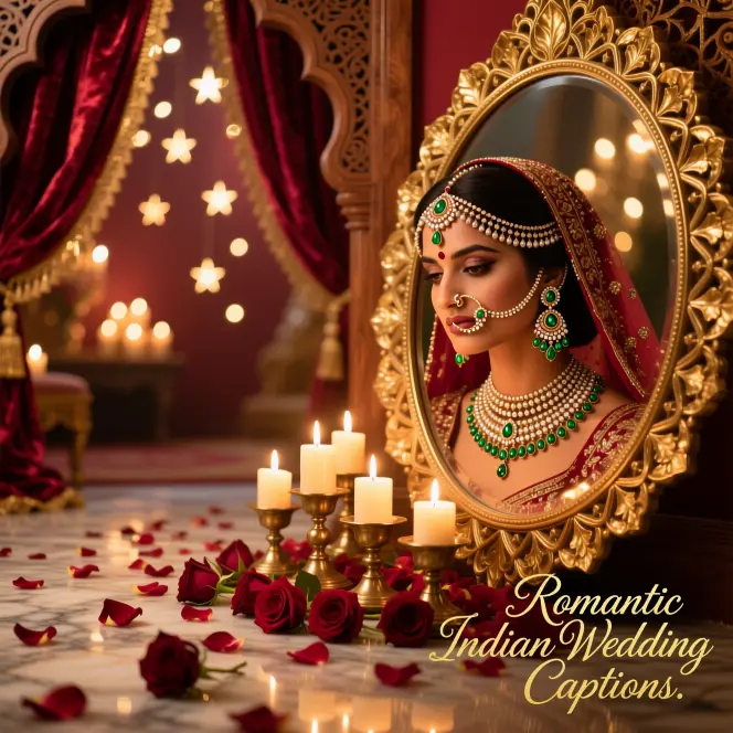 Romantic Indian Wedding Captions