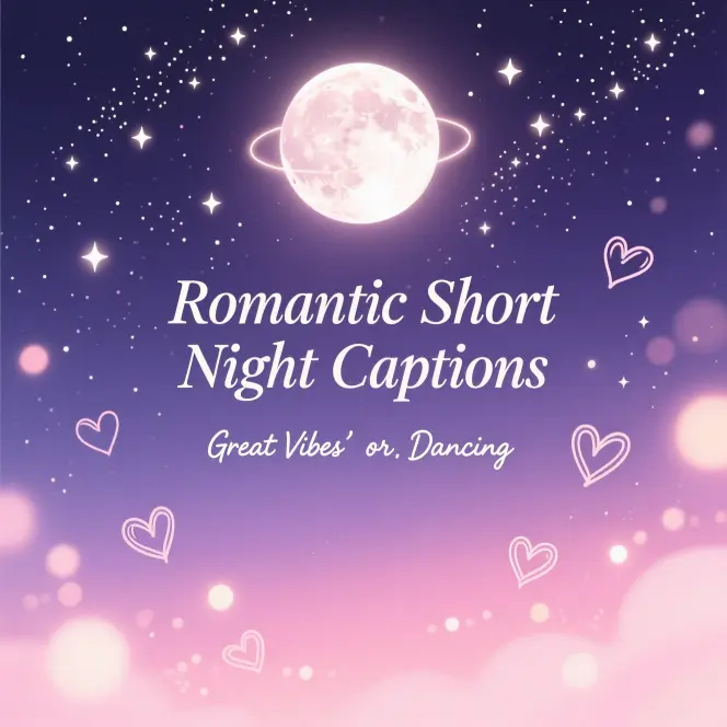 Romantic Short Night Captions