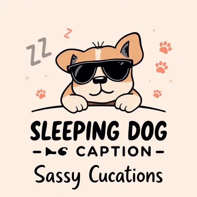 Sassy Sleeping Dog Captions