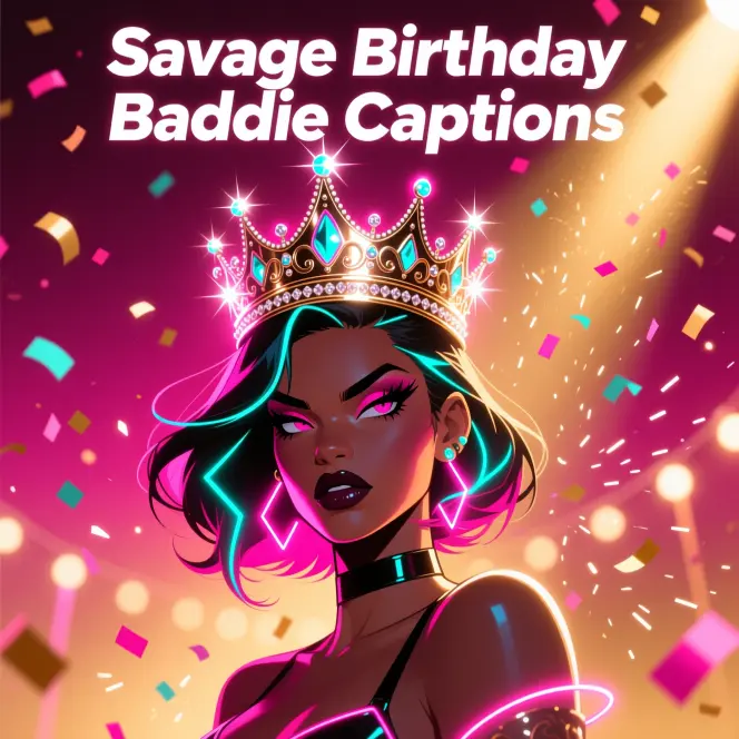 Savage Birthday Baddie Captions