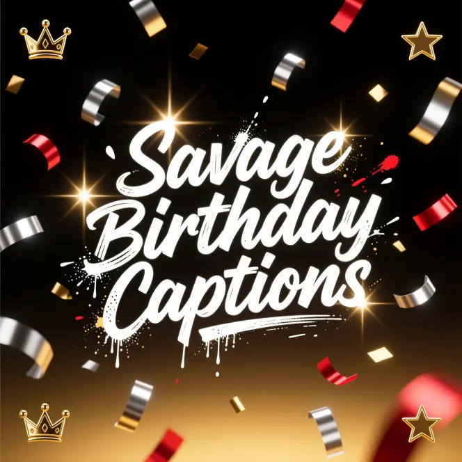 Savage Birthday Captions