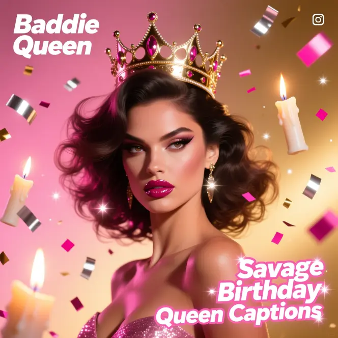 Savage Birthday Queen Captions