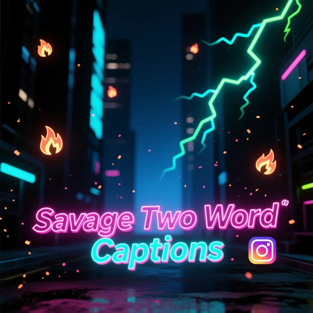 Savage Two Word Captions