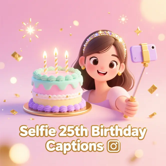 Selfie 25th Birthday Captions