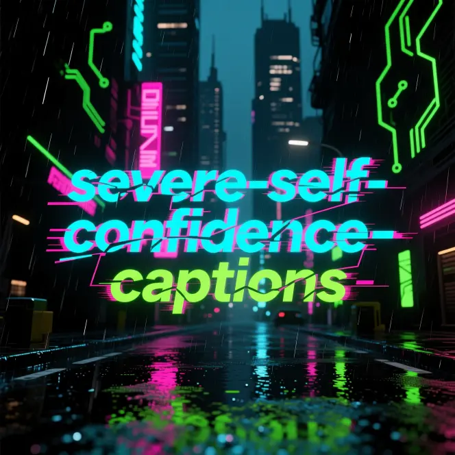 Severe Self Confidence Captions