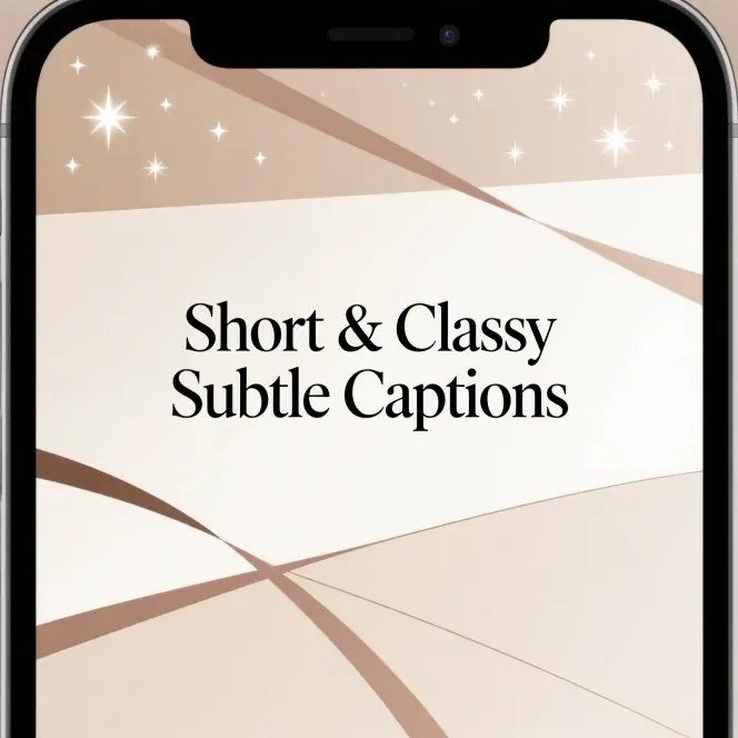 Short & Classy Subtle Captions