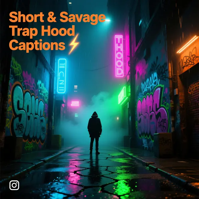 Short & Savage Trap Hood CaptionsΒ