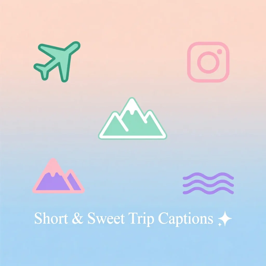 Short & Sweet Trip Captions