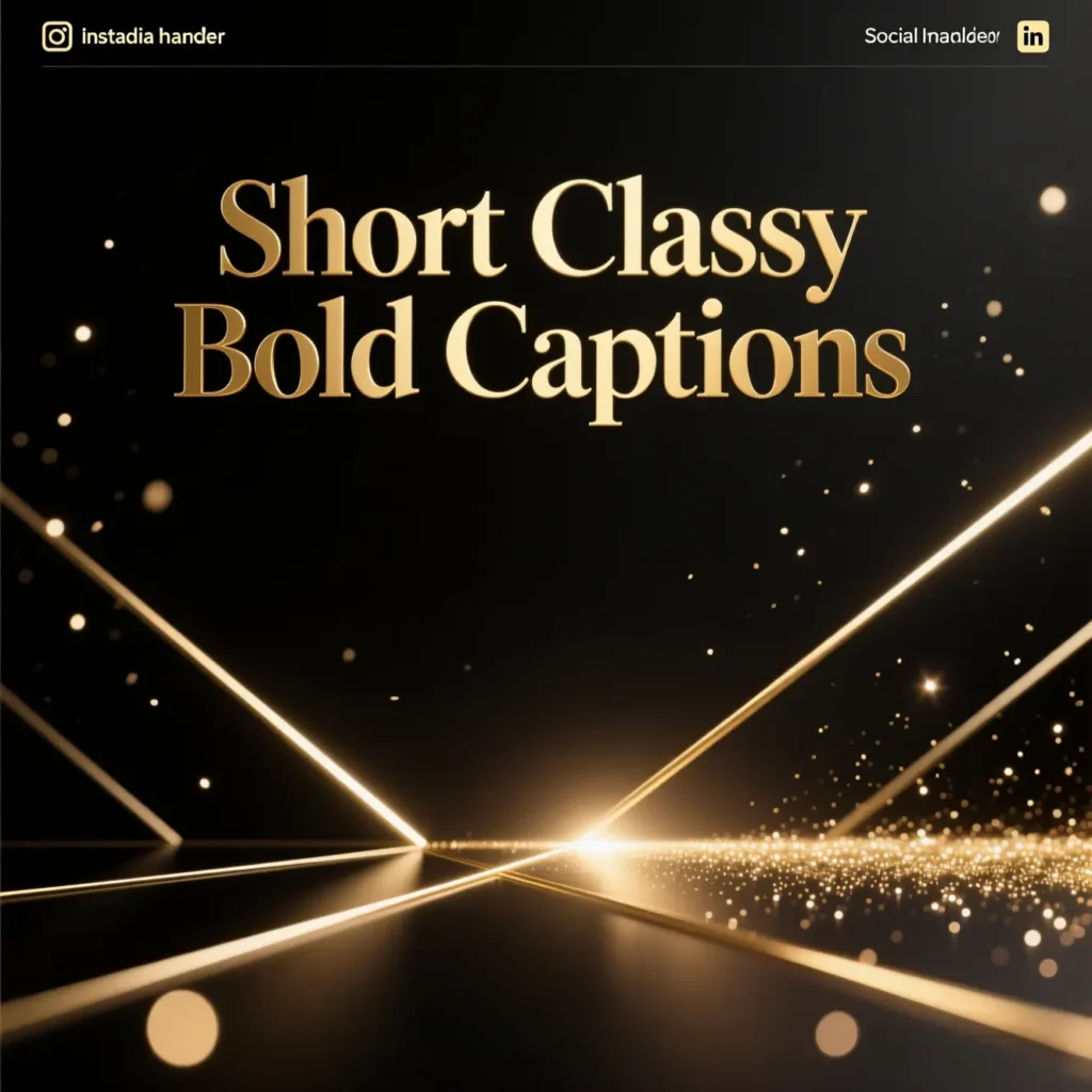 Short Classy Bold Captions