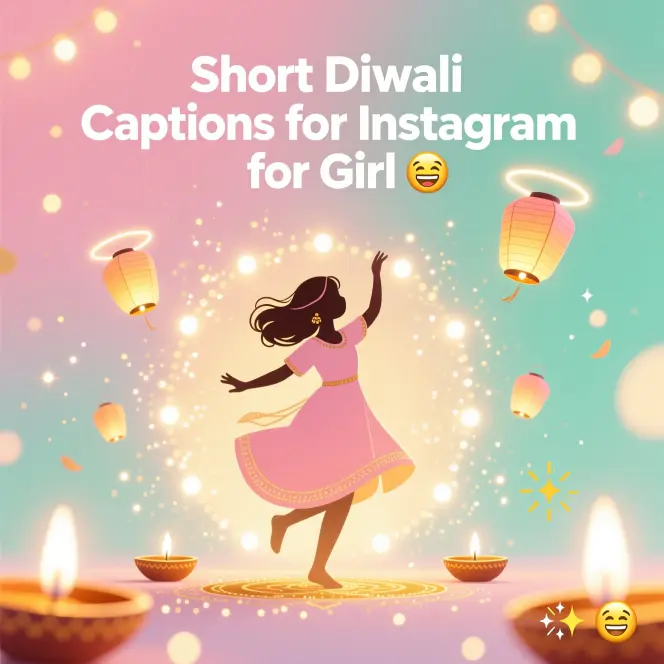Short Diwali Captions for Instagram for GirlΒ