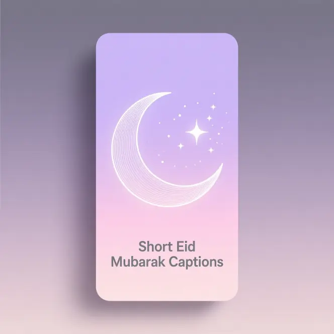 Short Eid Mubarak Captions