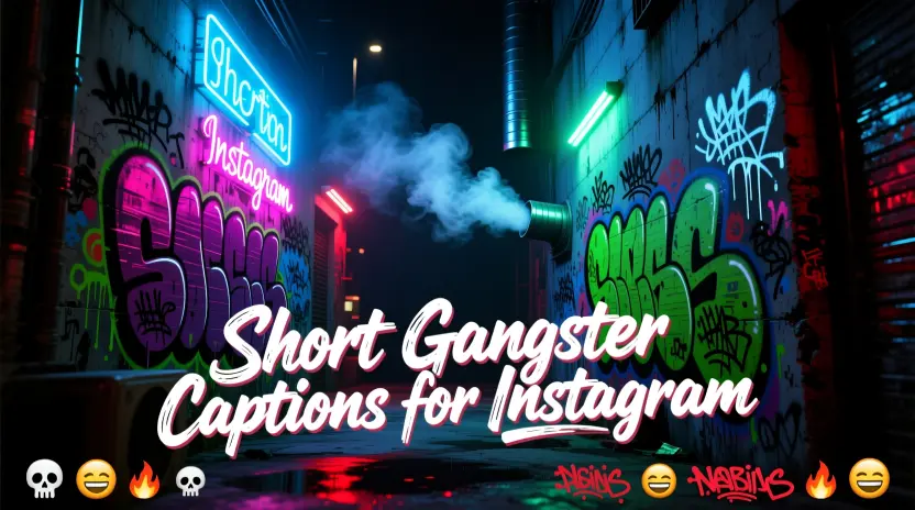 Short Gangster Captions for Instagram
