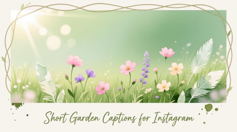 Short Garden Captions for Instagram