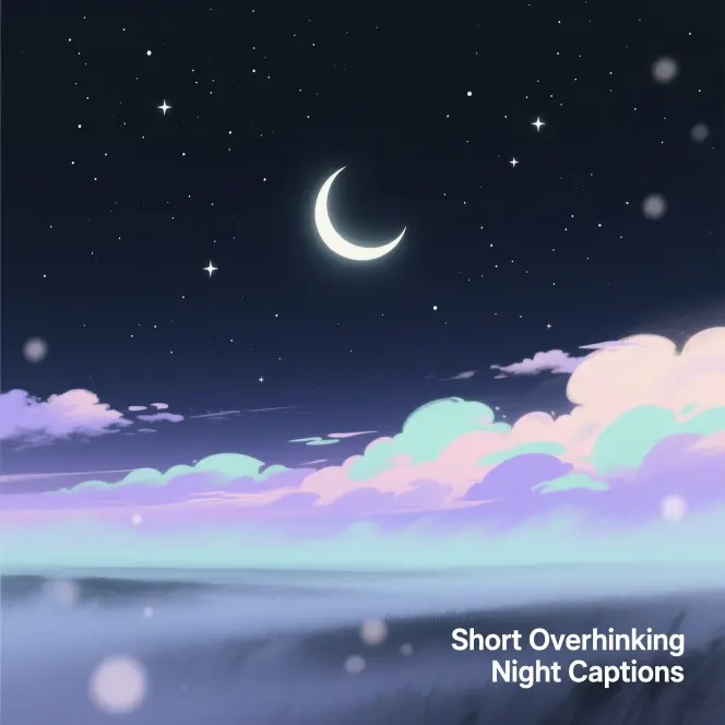 Short Overthinking Night Captions