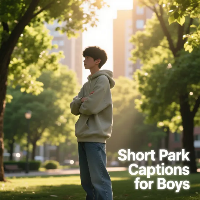 Short Park Captions for Boys