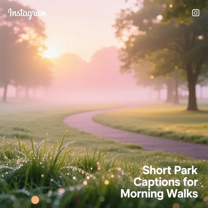 Short Park Captions for Morning Walks