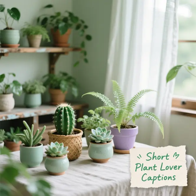 Short Plant Lover Captions