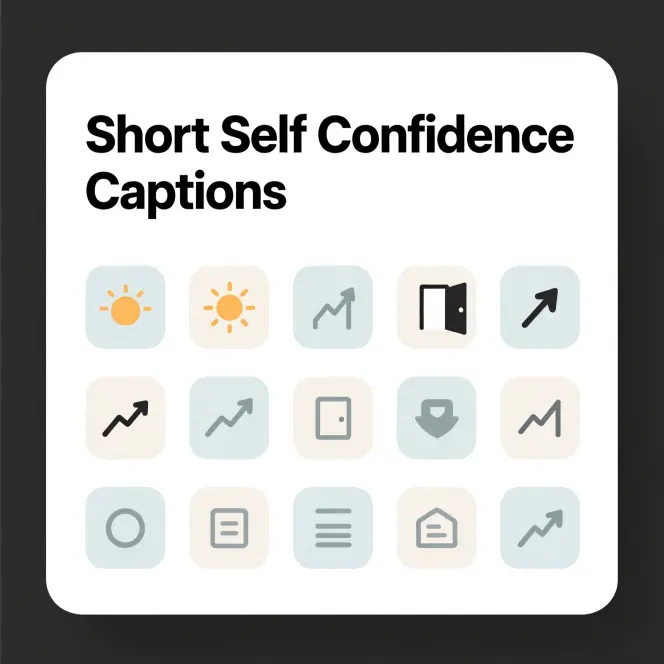 Short Self Confidence Captions 