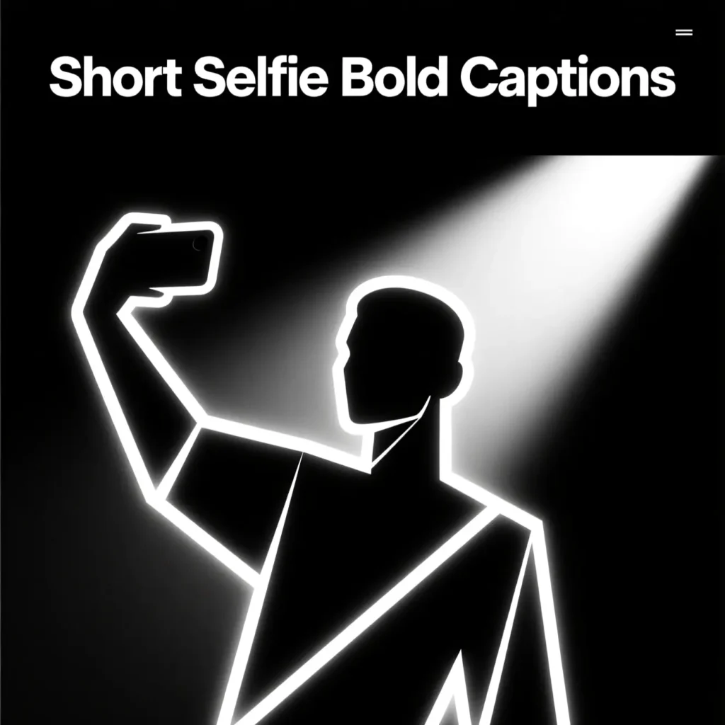 Short Selfie Bold Captions