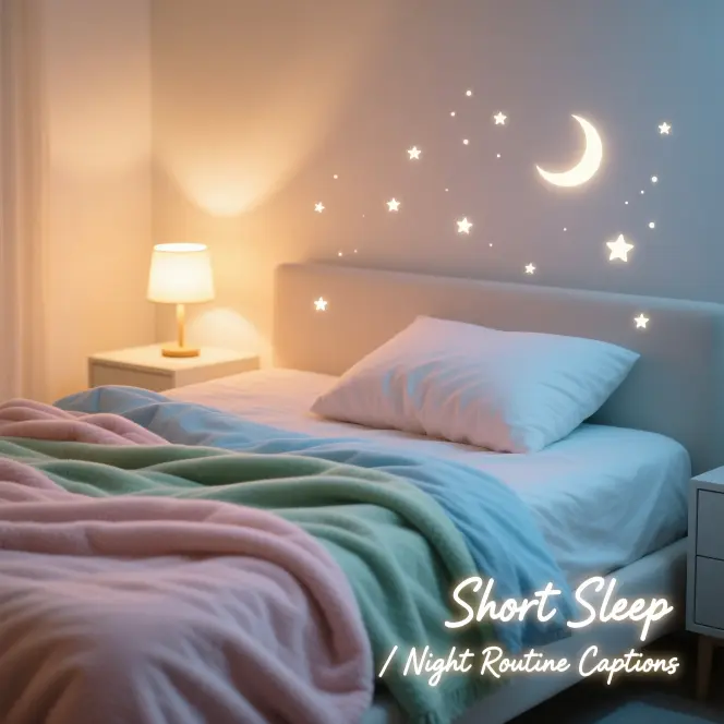 Short Sleep/Night Routine Captions