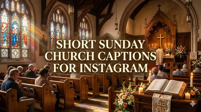  Short Sunday Church Captions for Instagram