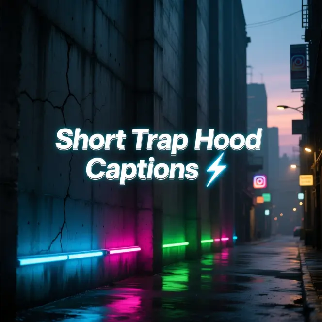 Short Trap Hood Captions