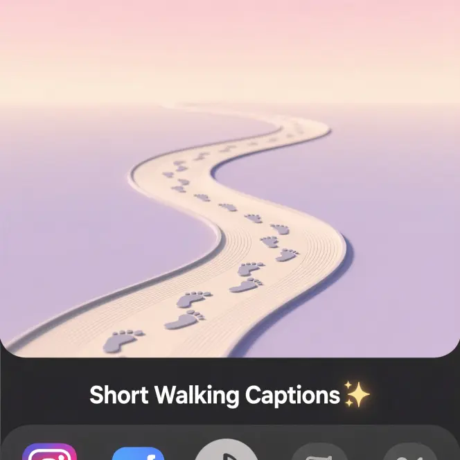 Short Walking Captions