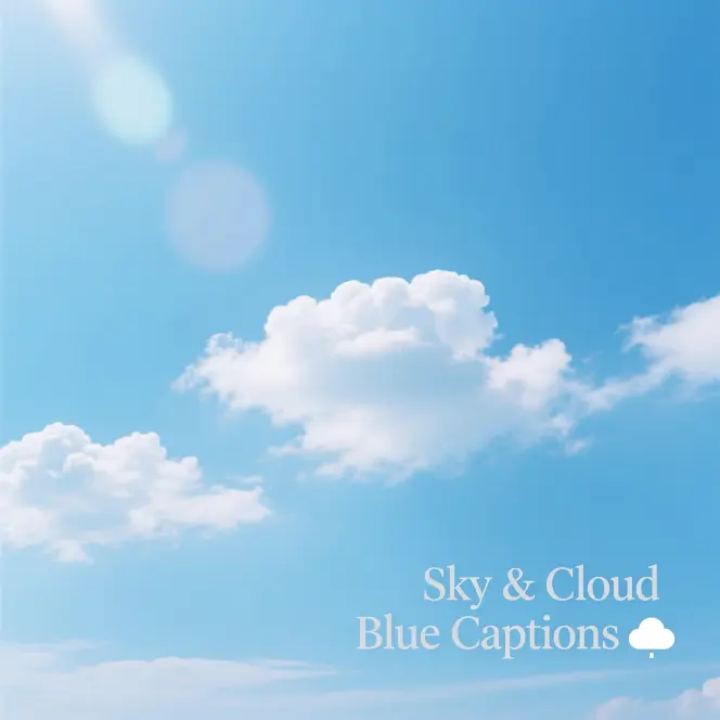Sky & Cloud Blue CaptionsΒ