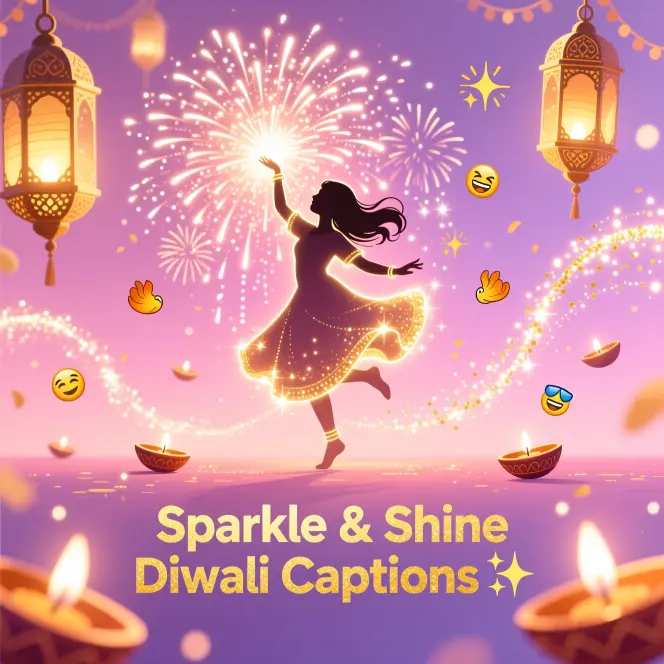 Sparkle & Shine Diwali Captions