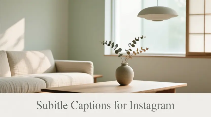Subtle Captions for Instagram