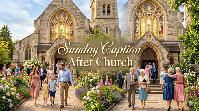  Sunday Caption After Church