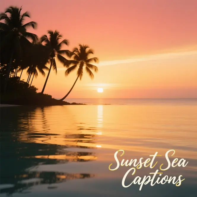 Sunset Sea CaptionsΒ