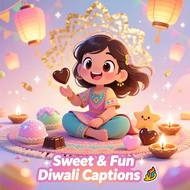 Sweet & Fun Diwali CaptionsΒ