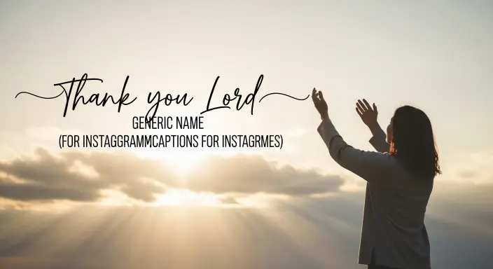 Thank You Lord Captions for Instagram