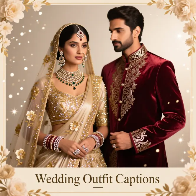 Wedding Outfit CaptionsΒ